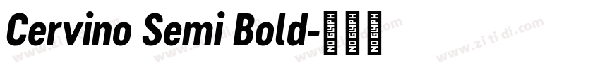Cervino Semi Bold字体转换